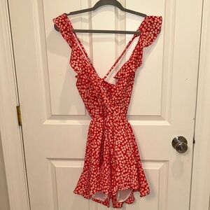 Shein cross bow back mini dress